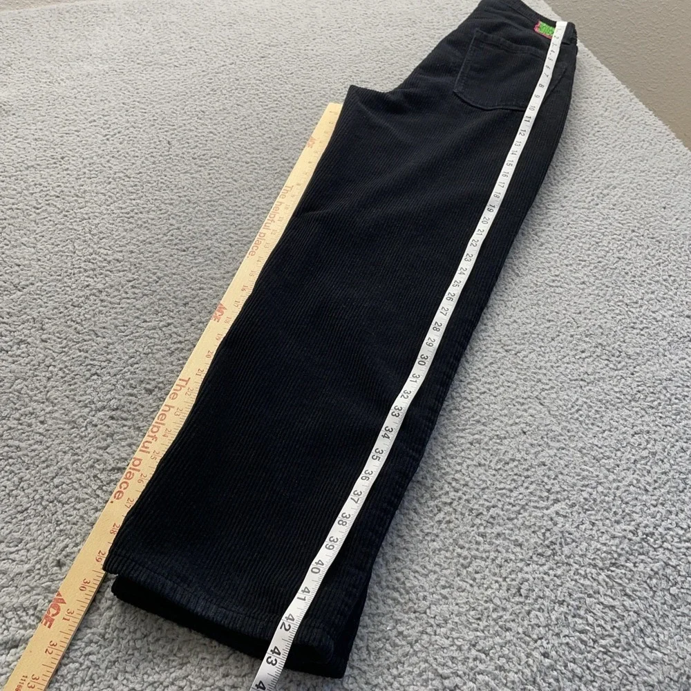 Empyre Tori Corduroy Pants Womens 8 Black‎ High Rise 90s Skate